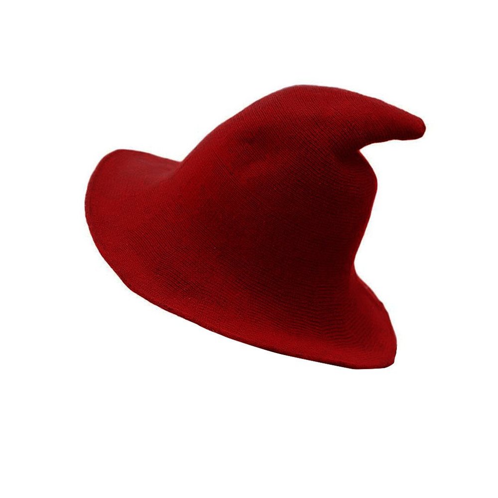 Modern Witch Hat Wool Knit Cap Halloween Costume - Picture 11 of 13